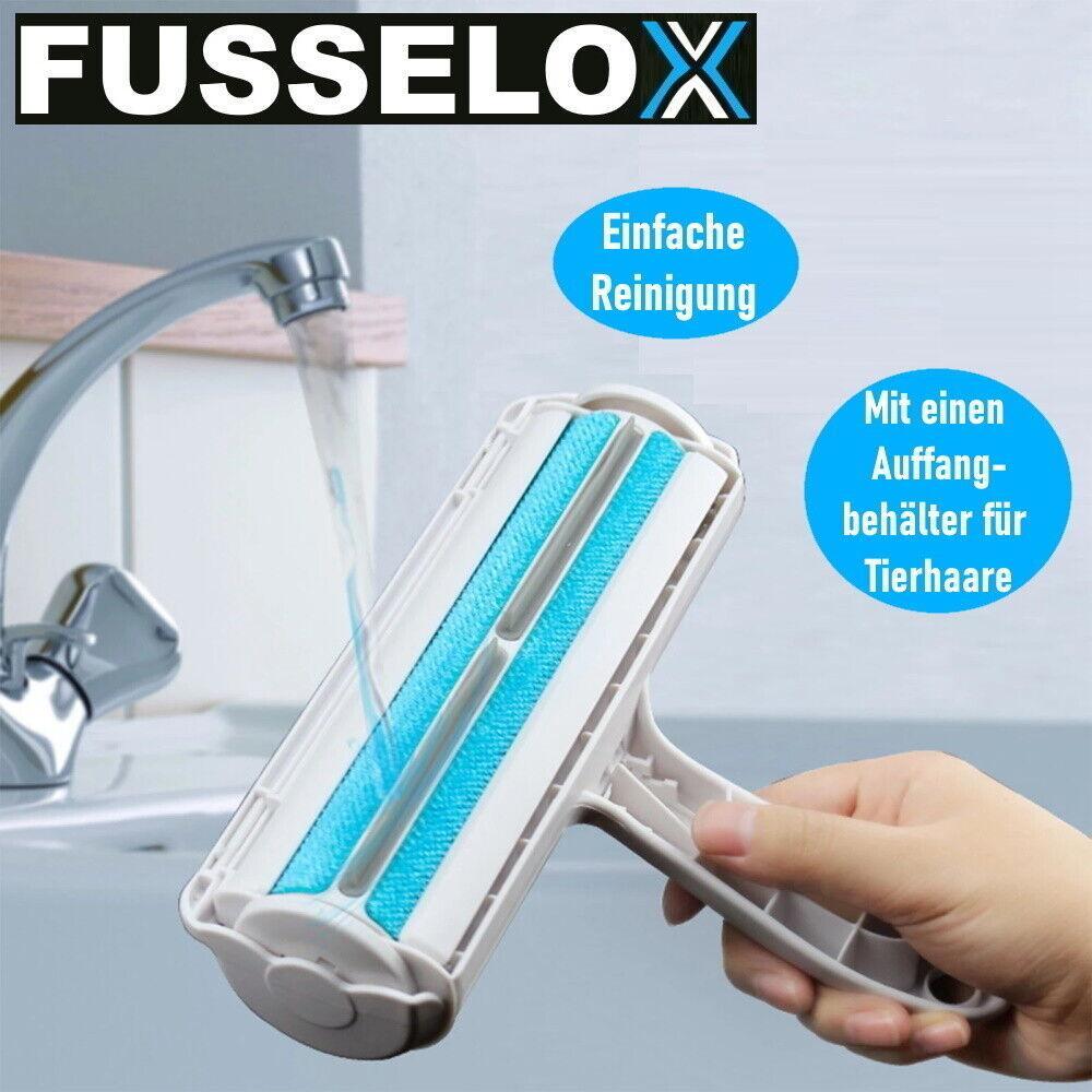 FUSSELOX Fusselbürste Fusselrolle selbstreinigend Tierhaar Haar Flusen entferner