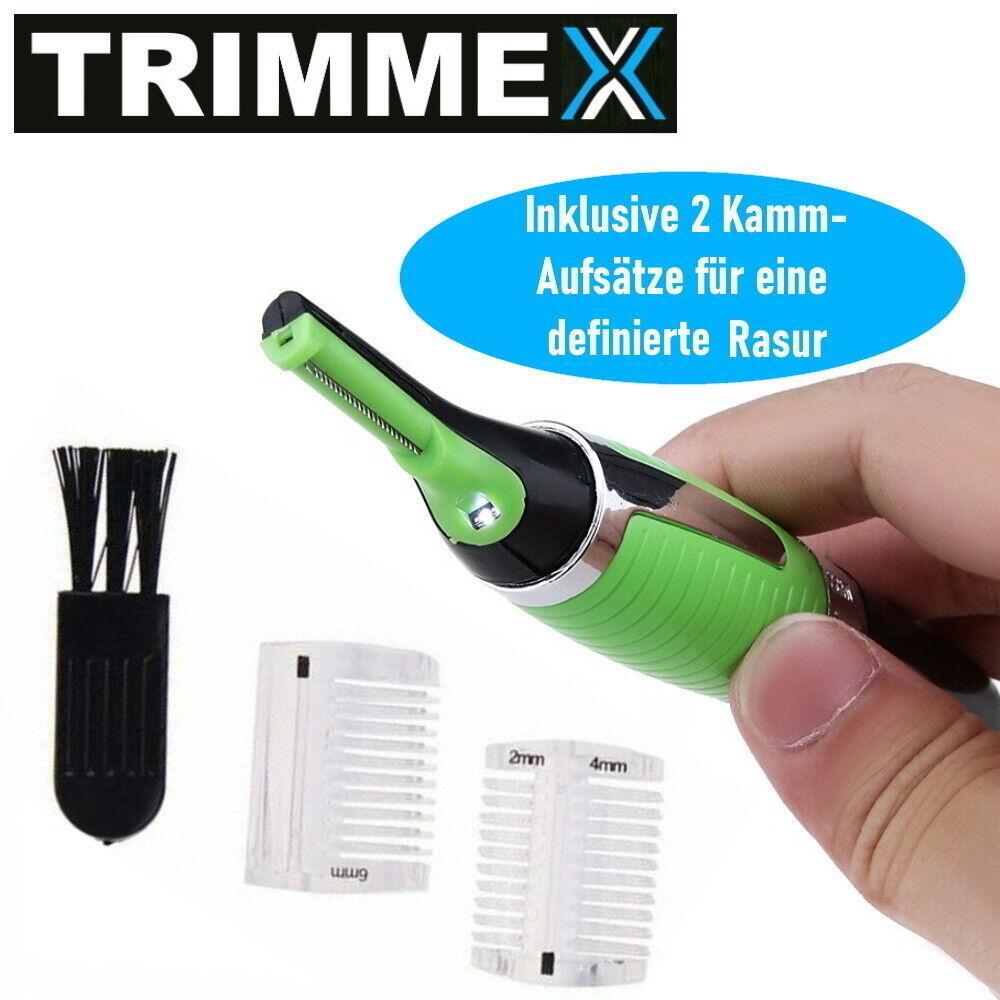TRIMMEX Haartrimmer Nasenhaar Trimmer Augenbrauen Ohren Herren Rasierer