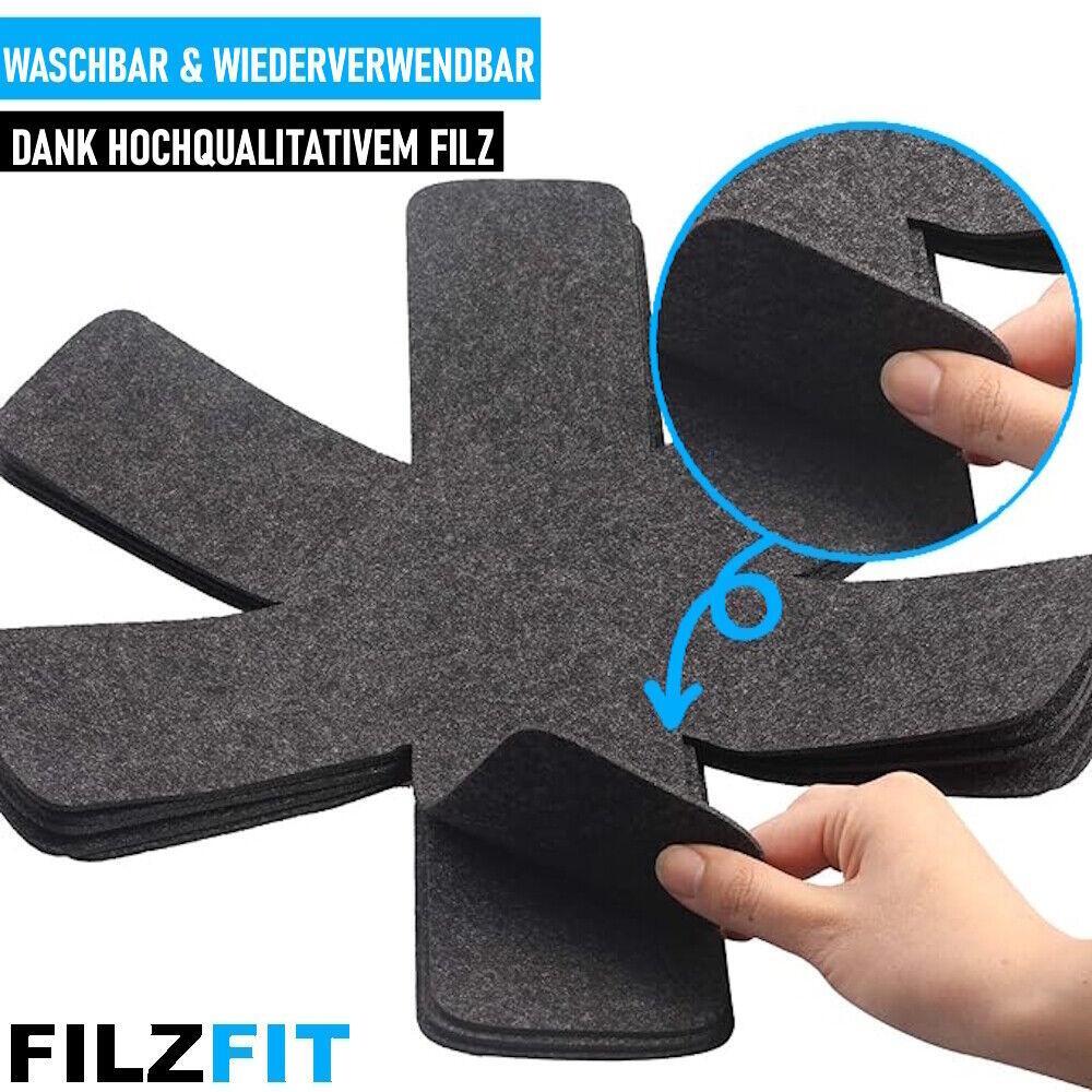 FILZFIT Pfannenschutz Filz Kratzschutz Stapelschutz Topfschoner Topfschutz 5er
