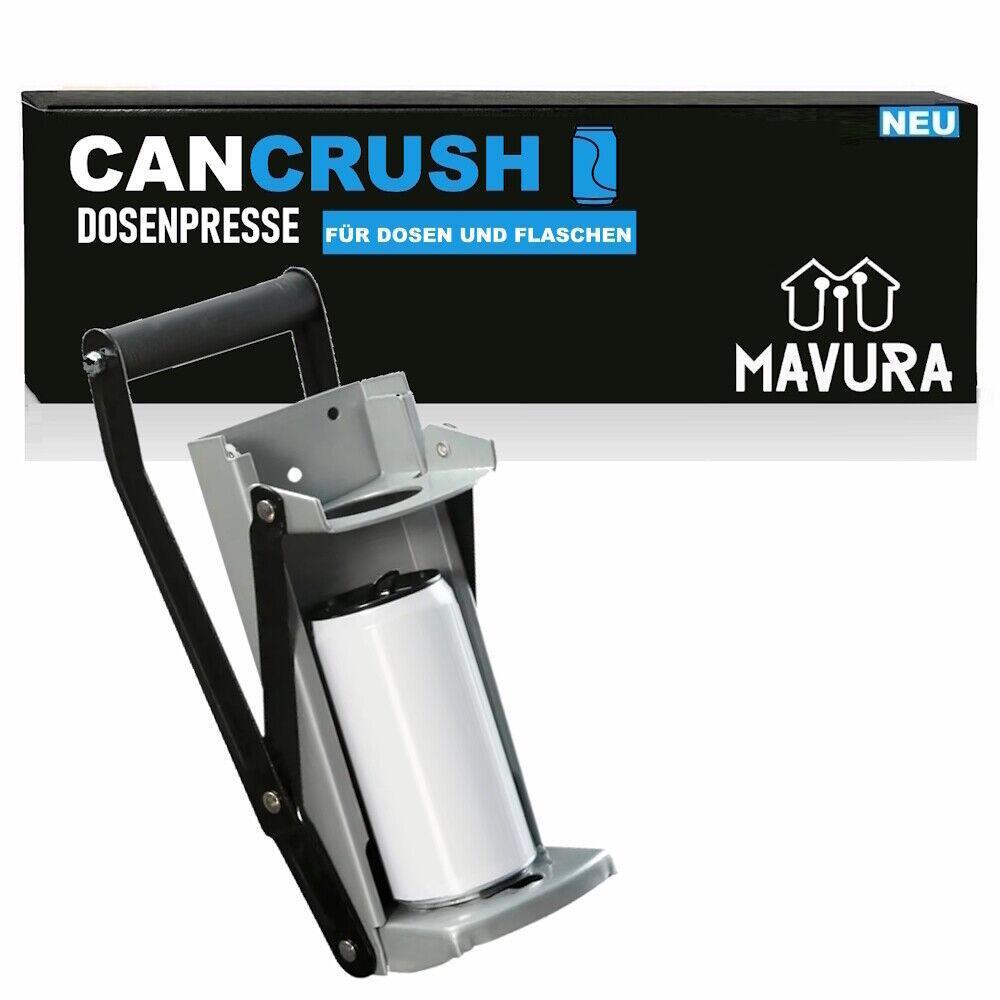 CANCRUSH Dosenpresse Dosenquetscher mit Flaschenöffner für Große Dosen Metall