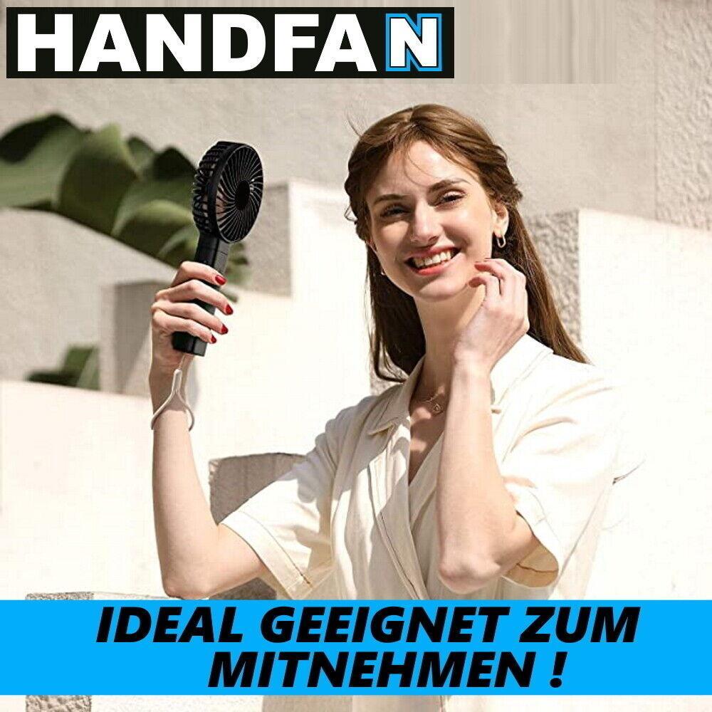 HANDFAN Mini Handventilator tragbarer faltbarer USB Lüfter Akku Ventilator