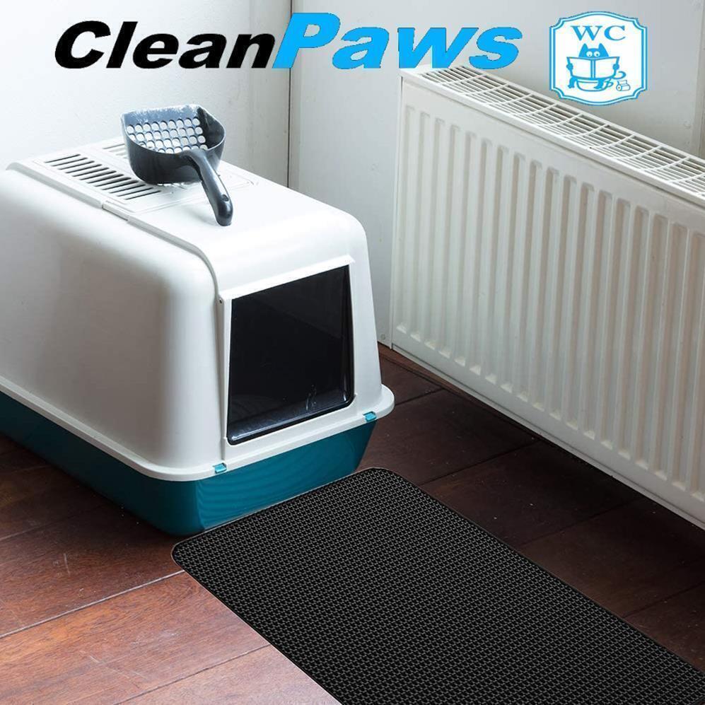 CLEANPAWS Katzenklo Matte Katzenmatte Vorleger Unterlage Katzenstreu Sammler