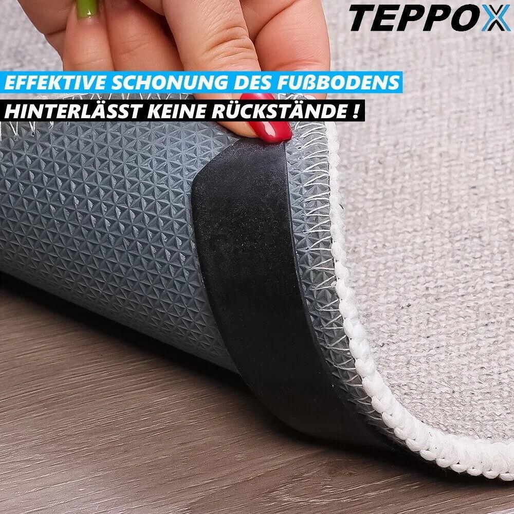 TEPPOX Teppichstopper Anti-Rutsch Aufkleber Stopper Pads Teppichgreifer [4er]