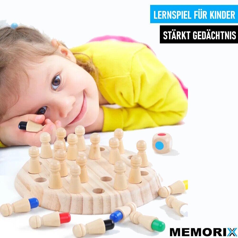 MEMORIX Holz Spielzeug Gedächtnis Memory Schach Match Stick Kinder Lernspielzeug