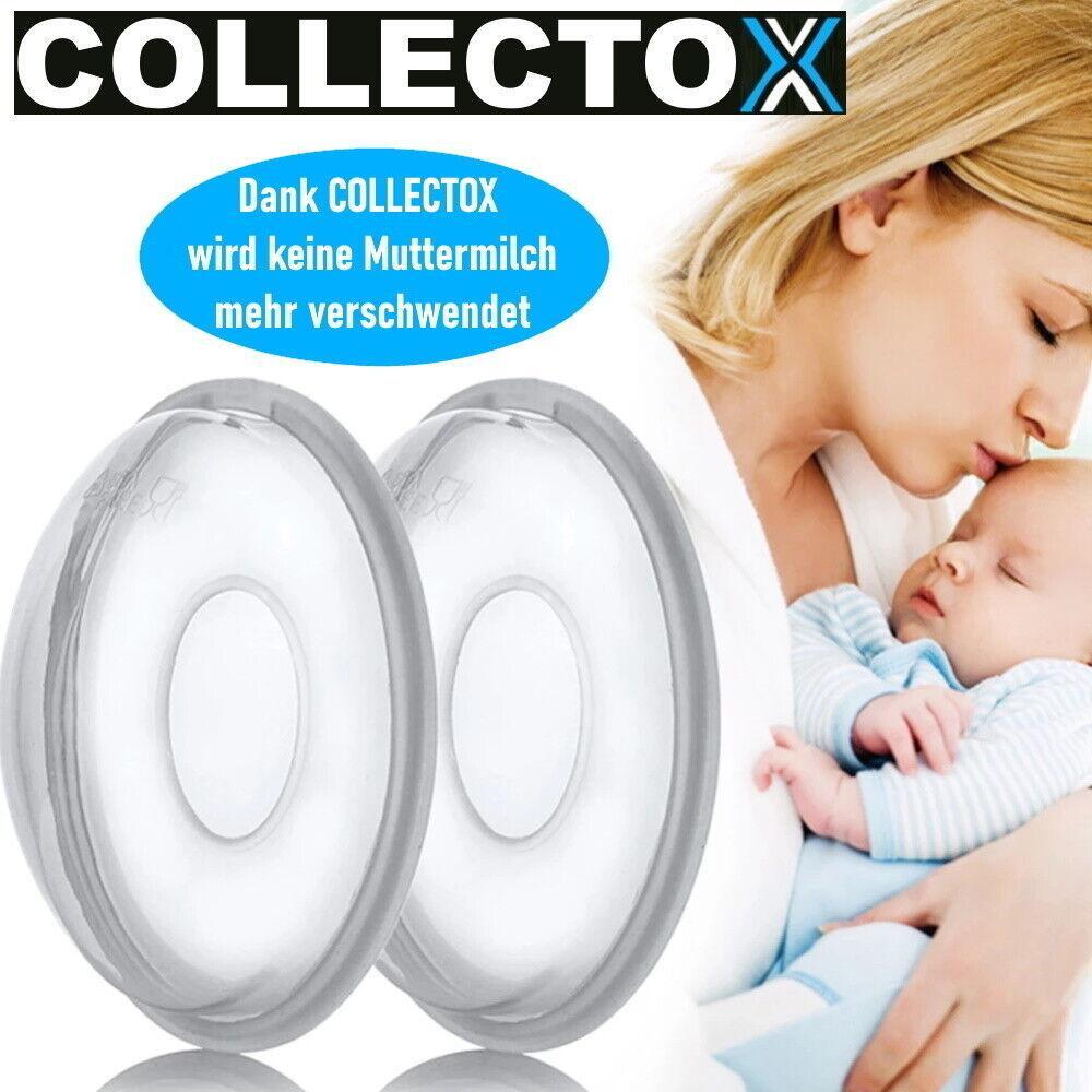 COLLECTOX Brustschalen Milchauffangschalen Stillschalen Muttermilchsammler 2er