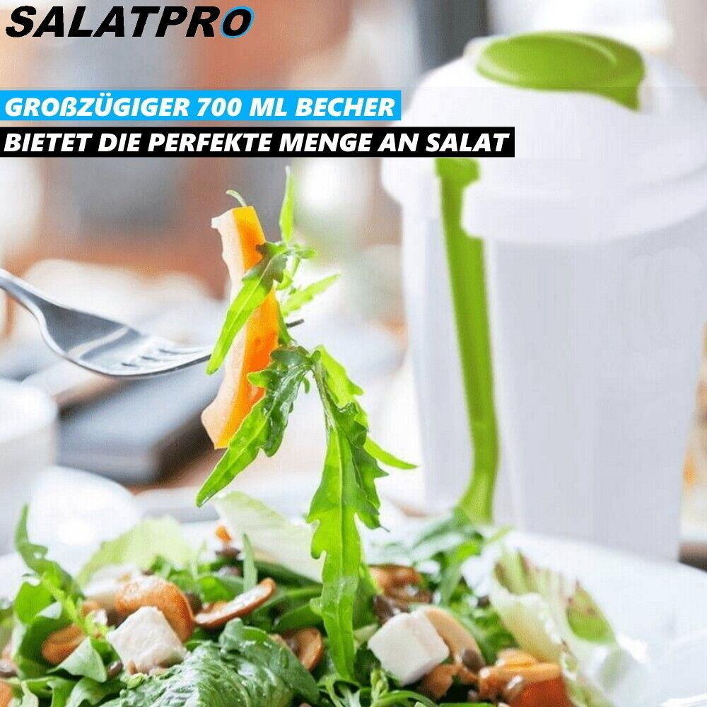 SALATPRO Salat To Go Salatbecher Salatbox mit Deckel Gabel [2er]