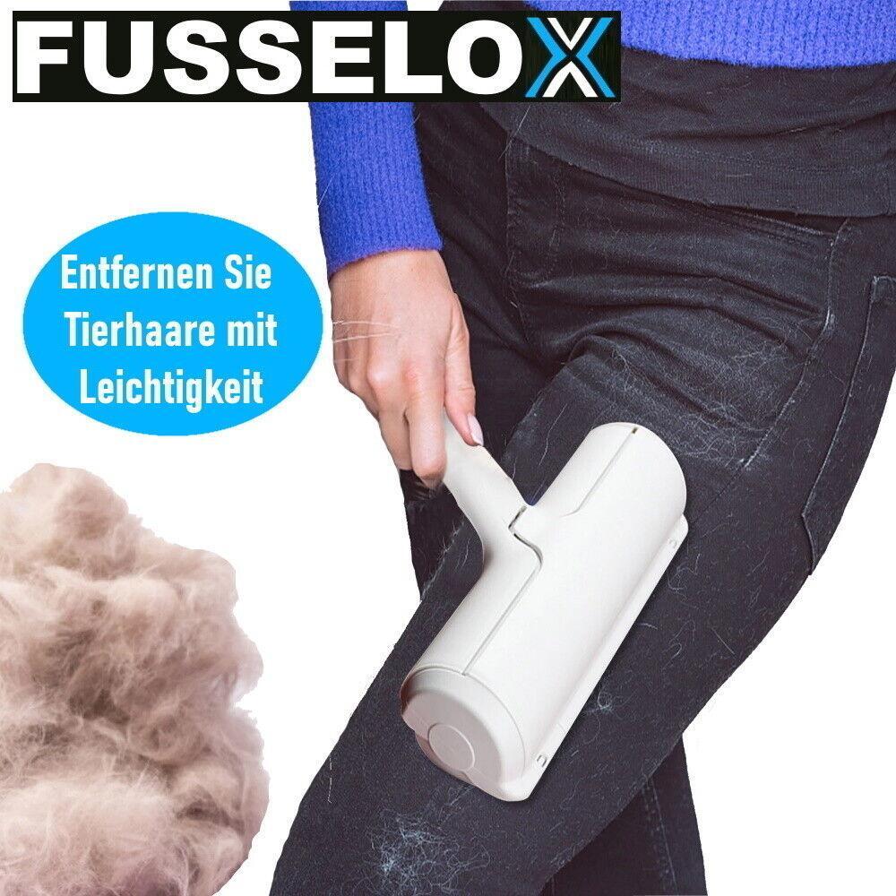 FUSSELOX Fusselbürste Fusselrolle selbstreinigend Tierhaar Haar Flusen entferner