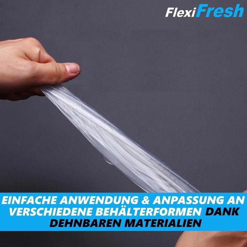 FlexiFresh Silikon Deckel Frischhalte Universal dehnbar Wiederverwendbar 6er Set