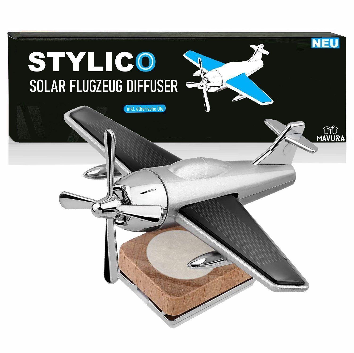 STYLICO Auto Lufterfrischer Flugzeug Parfüm Solar Raumduft mit Aroma