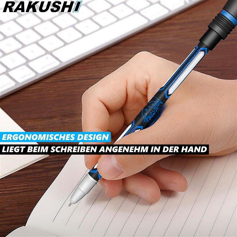 RAKUSHI Penspinning Stift Set Spinning Fidget Spinner Pen Kugelschreiber blau
