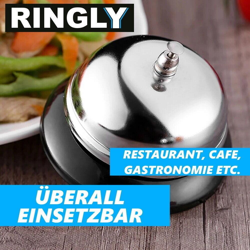 RINGLY Empfangsklingel Tischklingel Conciergeklingel Rezeptionsklingel Glocke