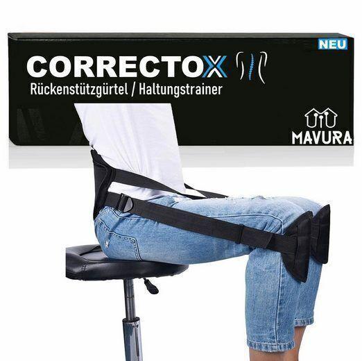 CORRECTOX Geradehalter Haltungstrainer Rückentrainer Rückengurt Sitztrainer