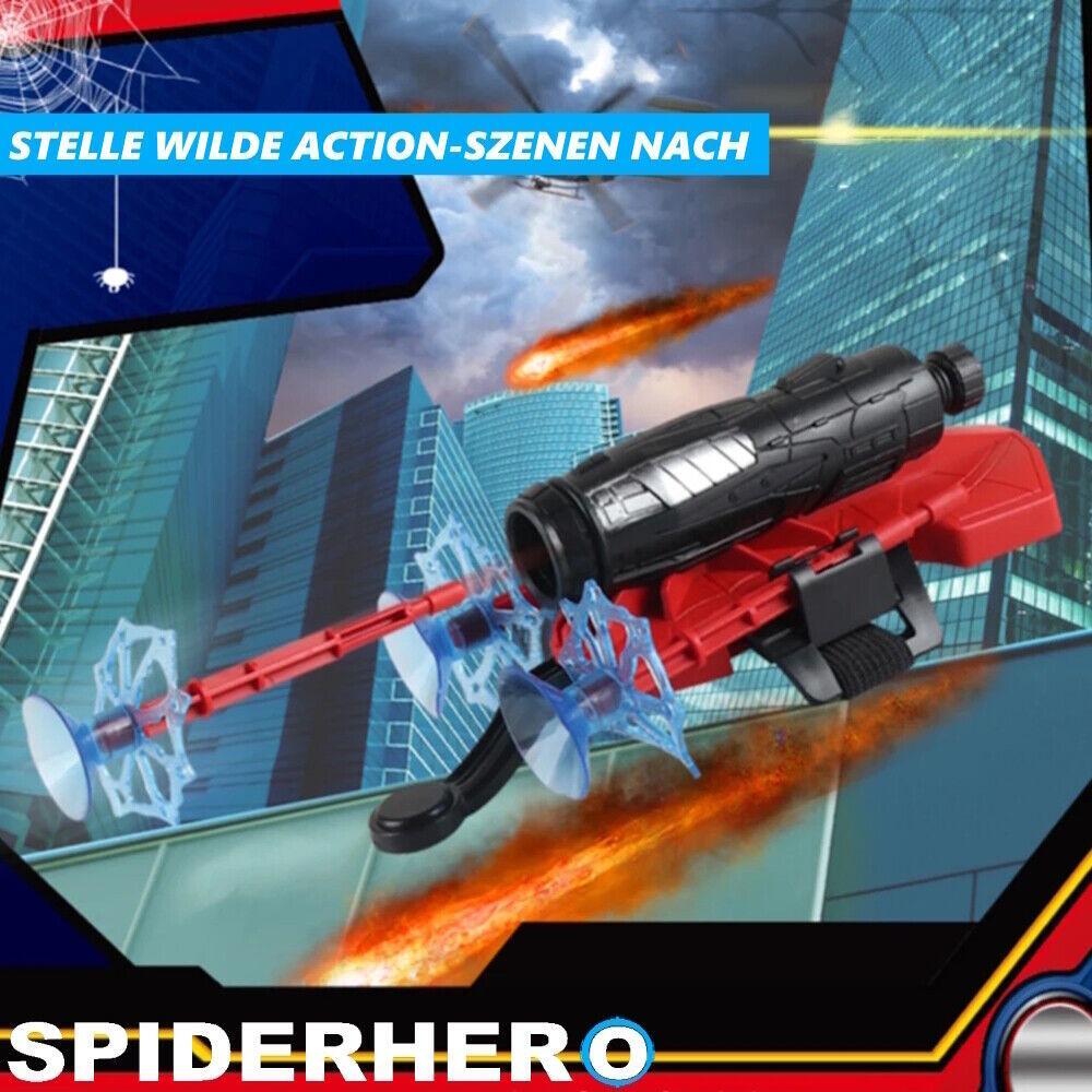 SPIDERHERO Spinnennetz Handschuhe Shooter Kostüm Dart Launcher Spider Blaster 2x