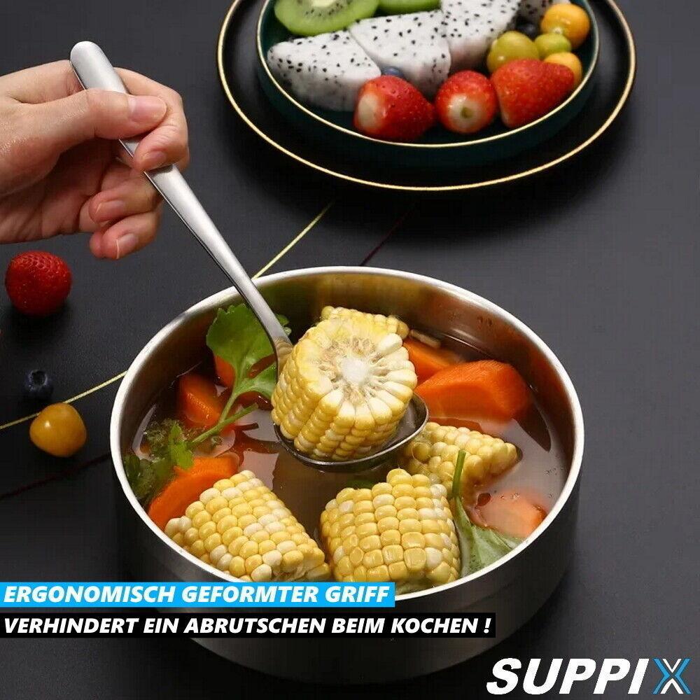 SUPPIX Schöpfkelle Edelstahl Schöpflöffel Suppenlöffel Suppenkelle Saucenkelle