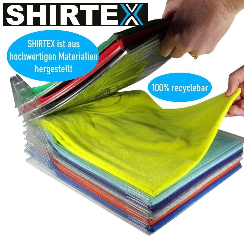 SHIRTEX T-Shirt Organizer stapelbar Aufbewahrungstasche Wäsche Shirts 10er Set