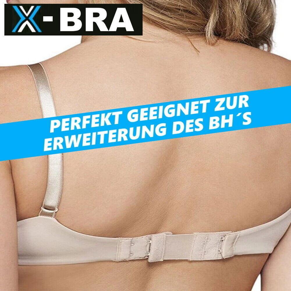 X-BRA BH Verlängerung BRA Extender Erweiterung 1-2 Haken schwarz weiß beige[6er]