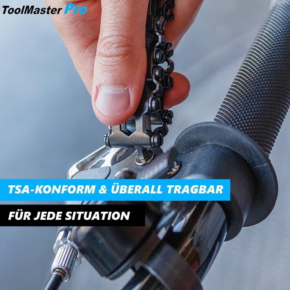 ToolMasterPro Edelstahl Multitool Armband Werkzeug Silber Geschenk Männer 29in1