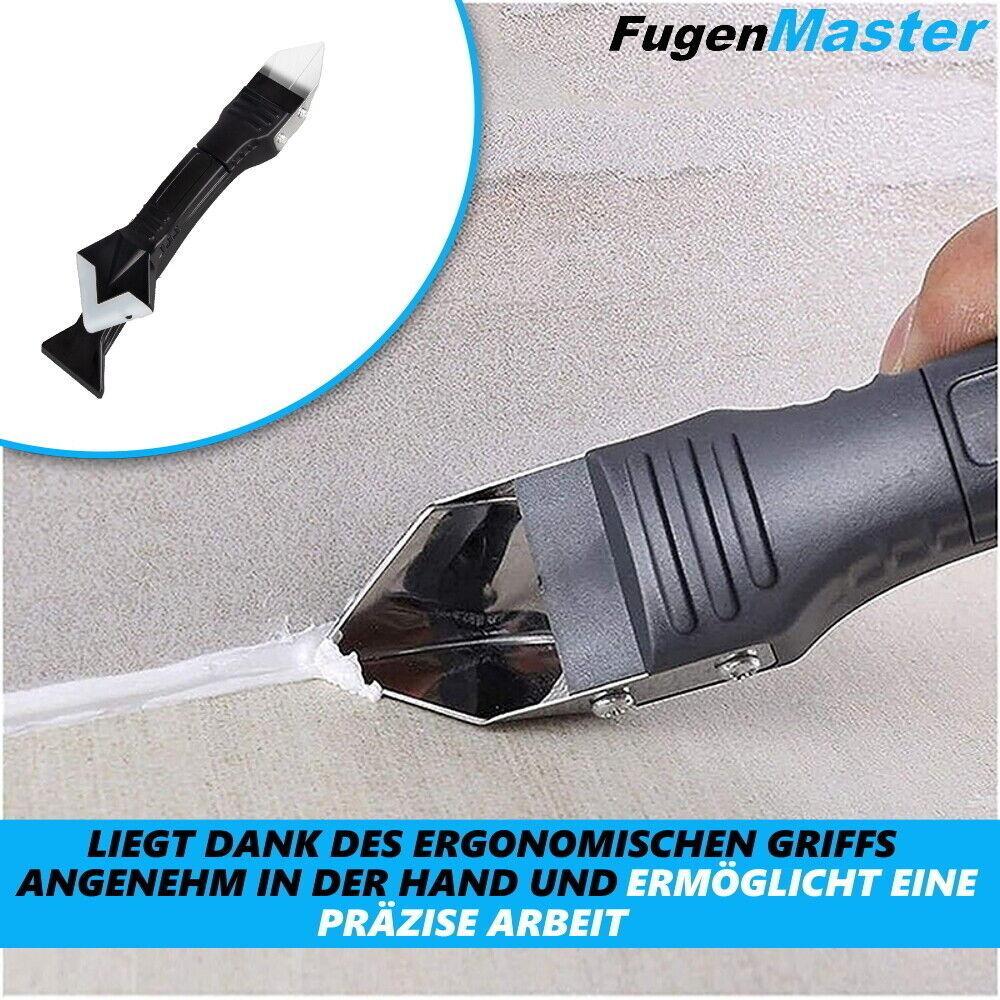 FugenMaster Silikon Verstemmwerkzeug Schaber Reiniger Fugenglätter Entferner 3-1