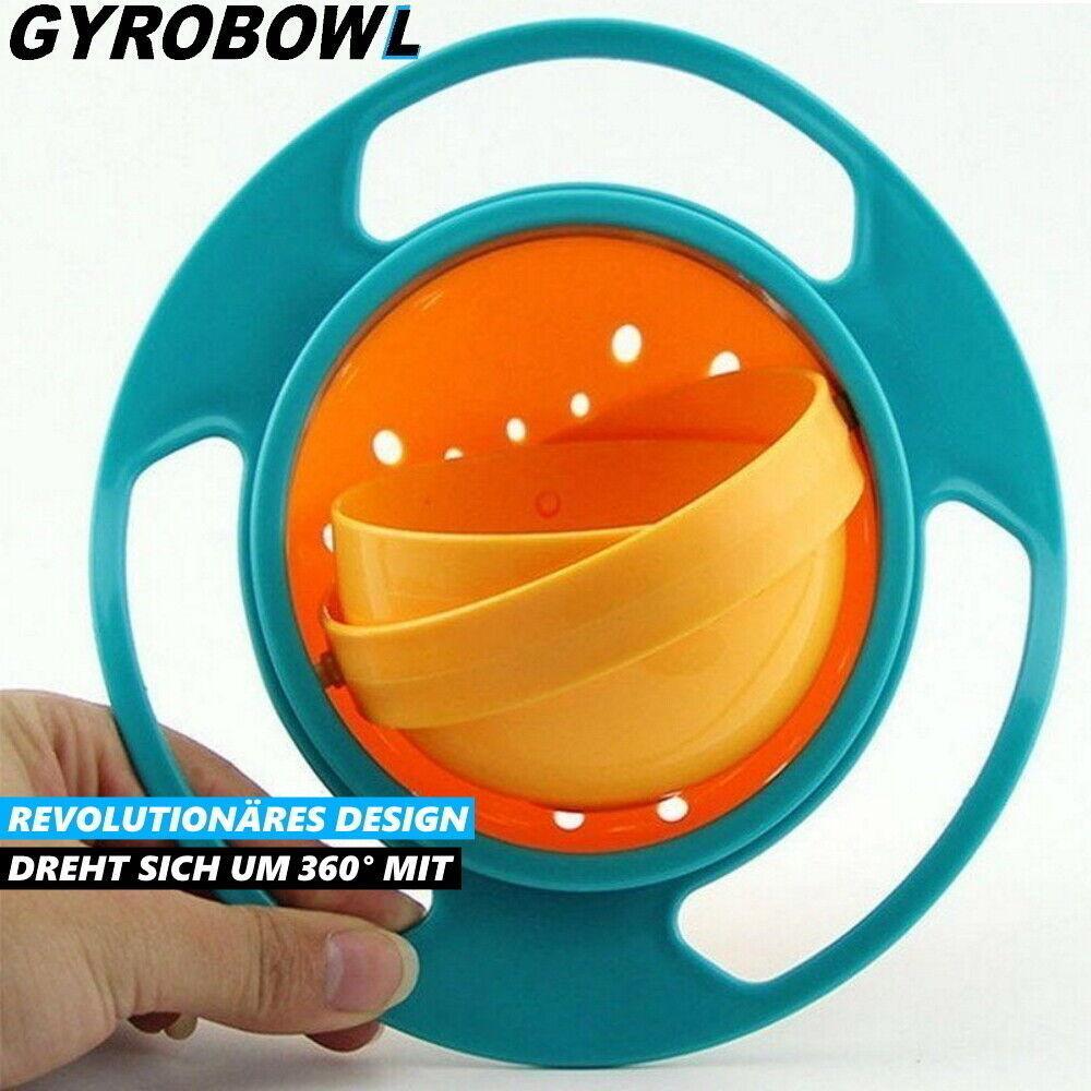 GYROBOWL Baby Schüssel Kinder Teller Schale Snackschüssel auslaufsicher