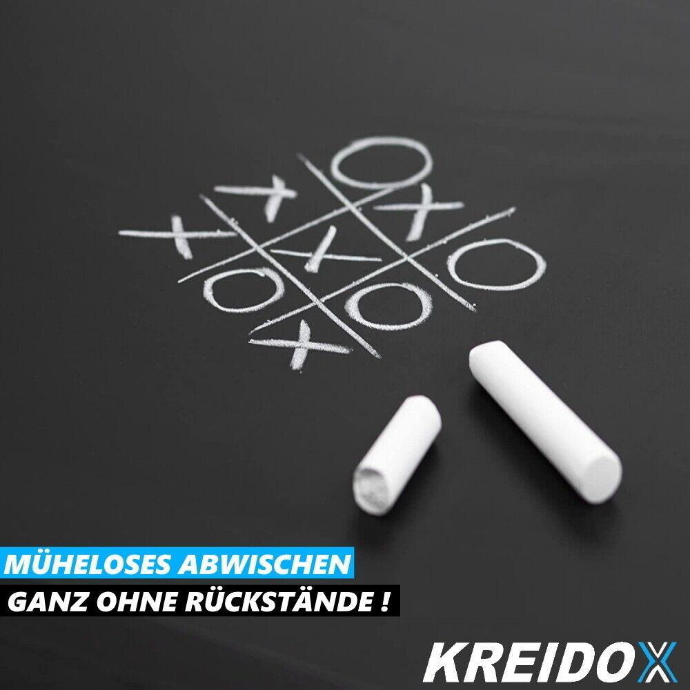 KREIDOX 100Stk Kreidetafel Kreide Schulkreide Wandtafelkreide Malkreide weiß