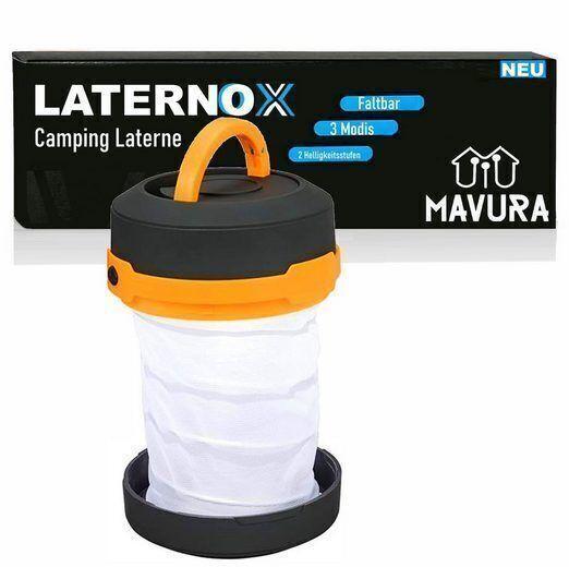 LATERNOX LED Camping Laterne Batterie Tischlampe Hängelampe Zeltlampe wetterfest