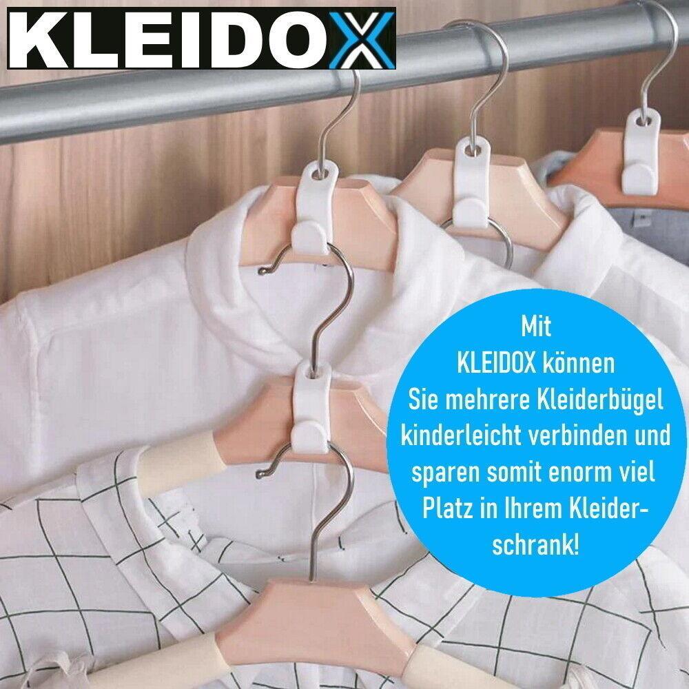 KLEIDOX Kleiderbügel Verbinder Kleiderhaken Erweiterung Verbindungshaken [48Stk]