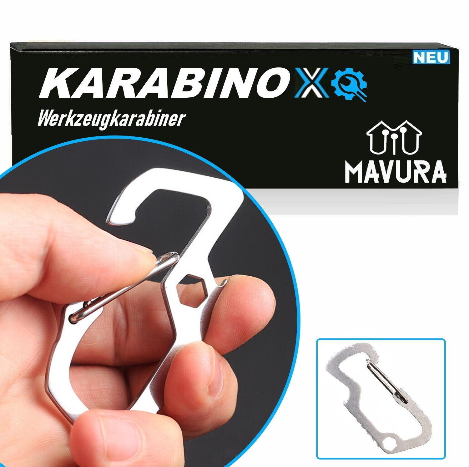 KARABINOX Multifunktionskarabiner Werkzeugkarabiner Flaschenöffner Multitool