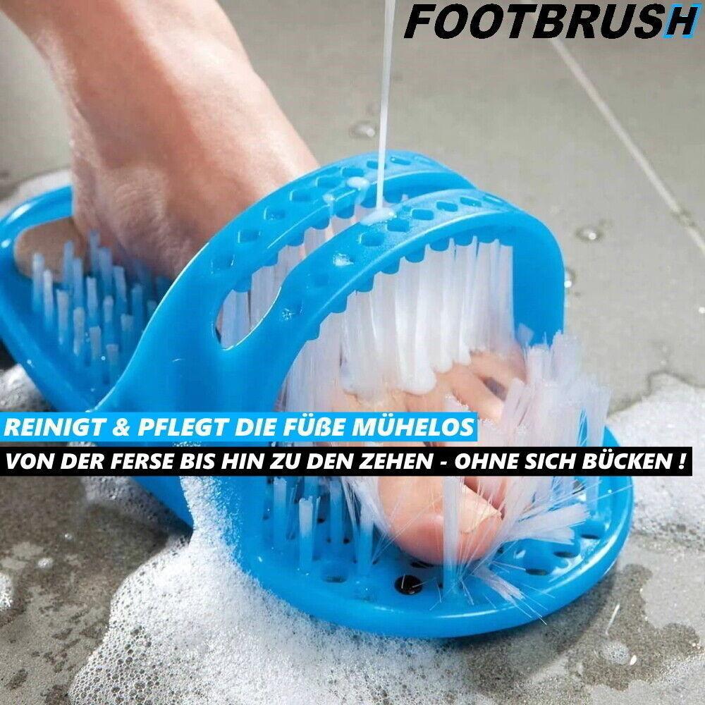 FOOTBRUSH Fußwaschbürste Dusch-Fußbürste Peeling Massage Fuß Reinigung Bimsstein