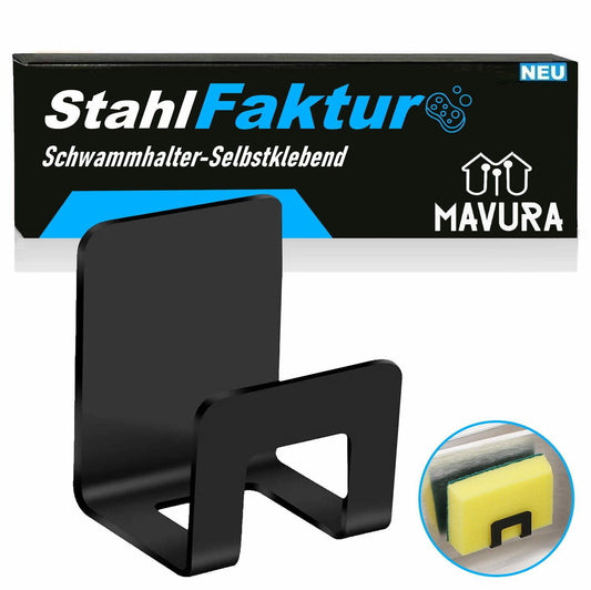StahlFaktur Edelstahl Schwammhalter Küche Wandhaken Organizer selbstklebend