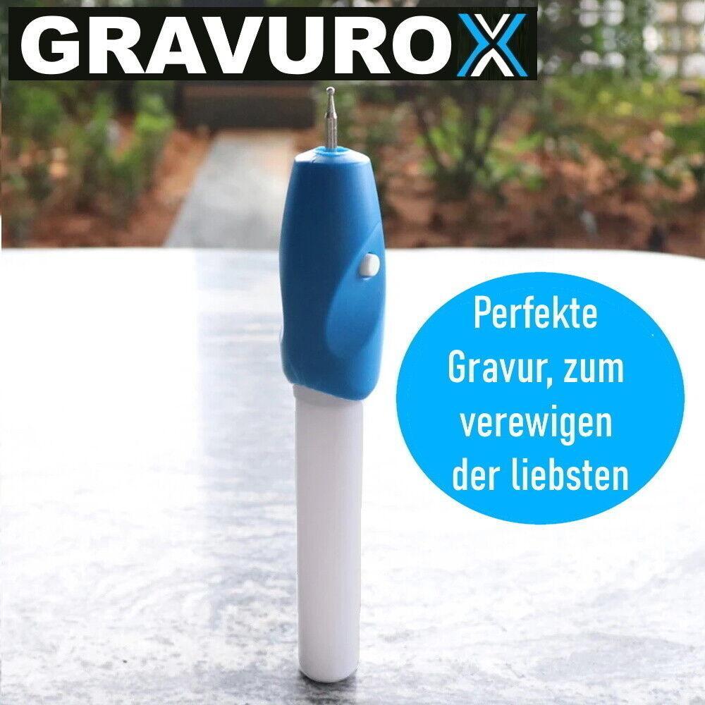 GRAVUROX Elektrischer Gravierstift Gravurstift Graviergerät mini Gravierer Stift