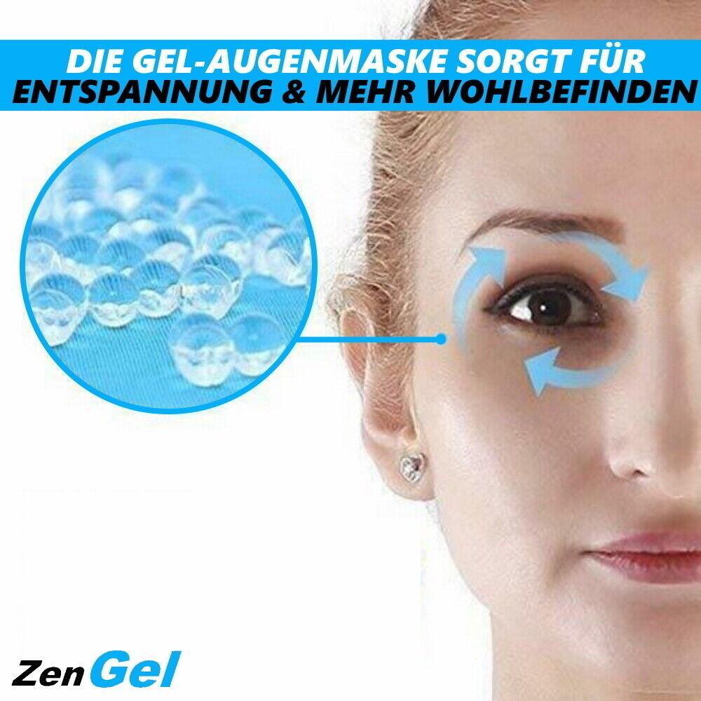 ZenGel Wiederverwendbare Augenmaske Gel Schlafmaske Kühl kissen kühlende Maske