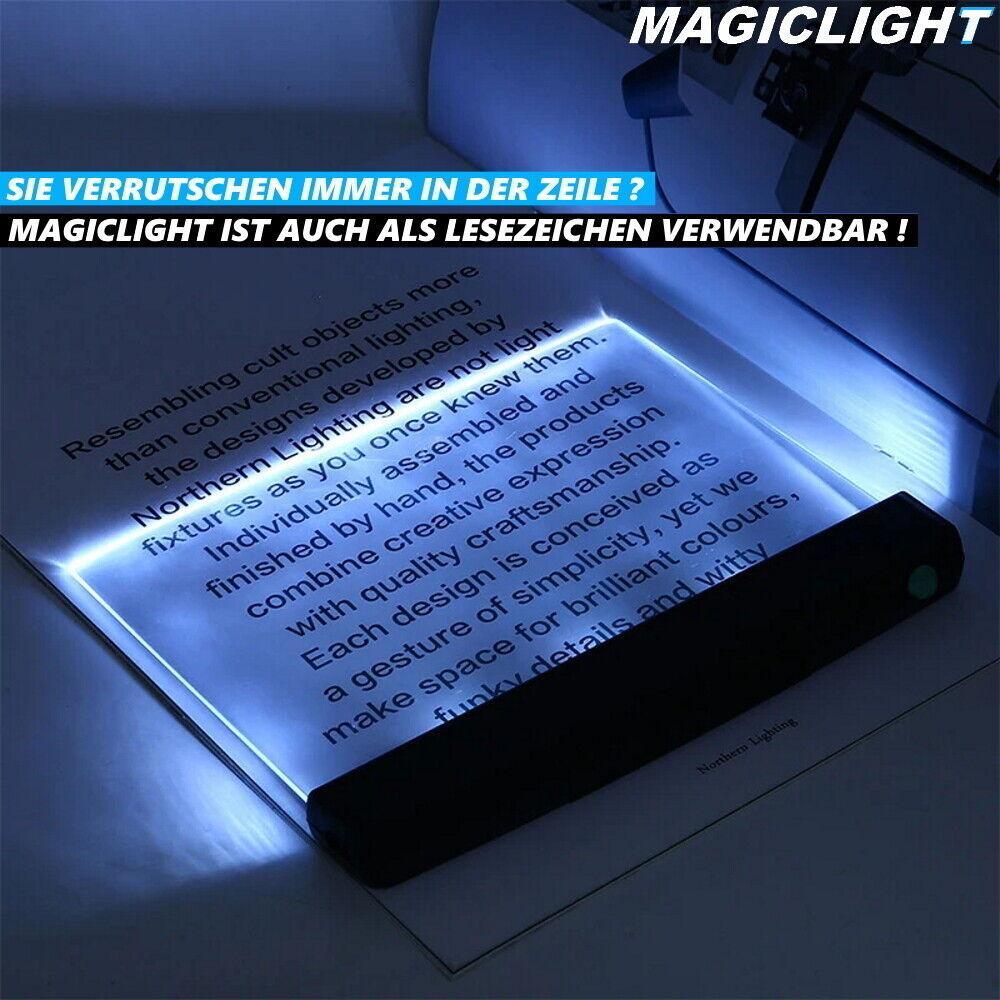 MAGICLIGHT LED Buchlampe Lesehilfe Buchleuchte Leselampe Lesezeichen einstellbar