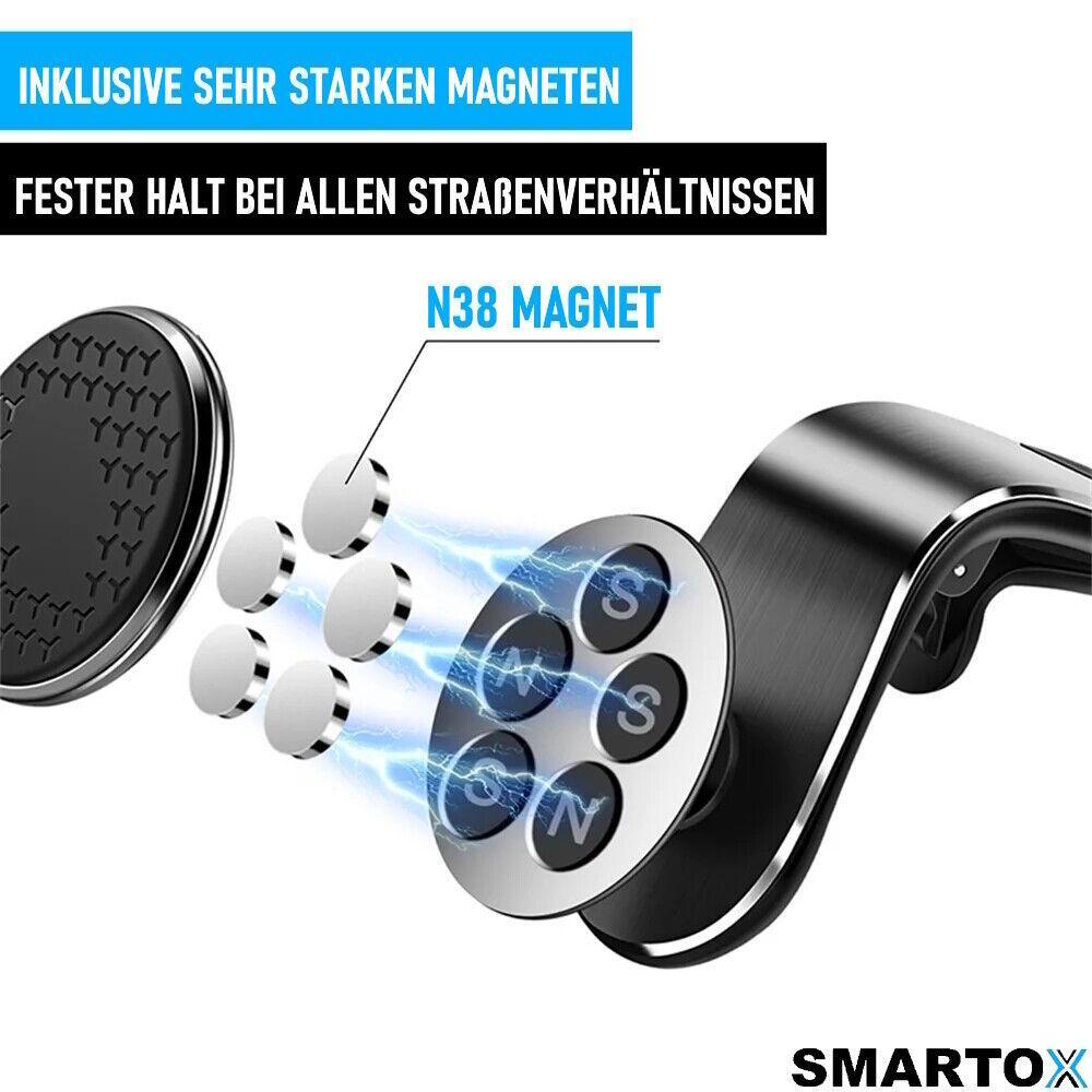 SMARTOX Magnetische KFZ Auto Handyhalterung Smartphonehalterung magnet 360°