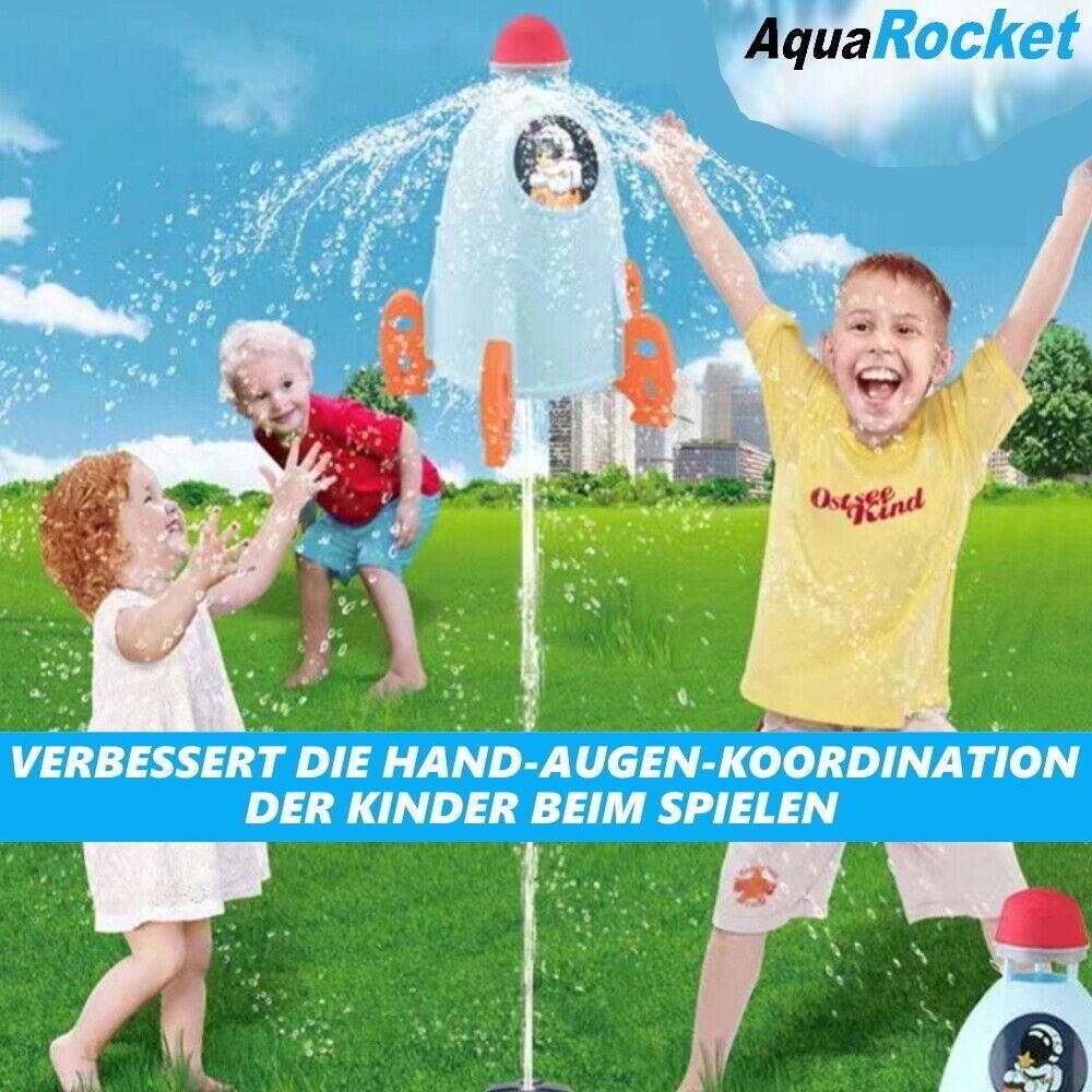AQUAROCKET Wasserspielzeug Rakete Wassersprinkler Sommer Spielzeug Wasserspiel