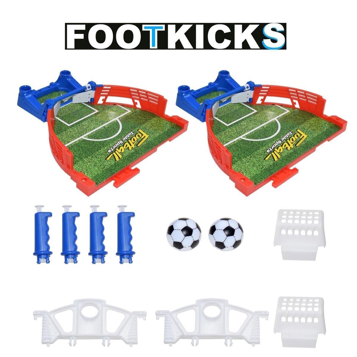 FOOTKICKS Mini Fußball Tischkicker Tisch Flipper Fußballtisch Tischfußball klein