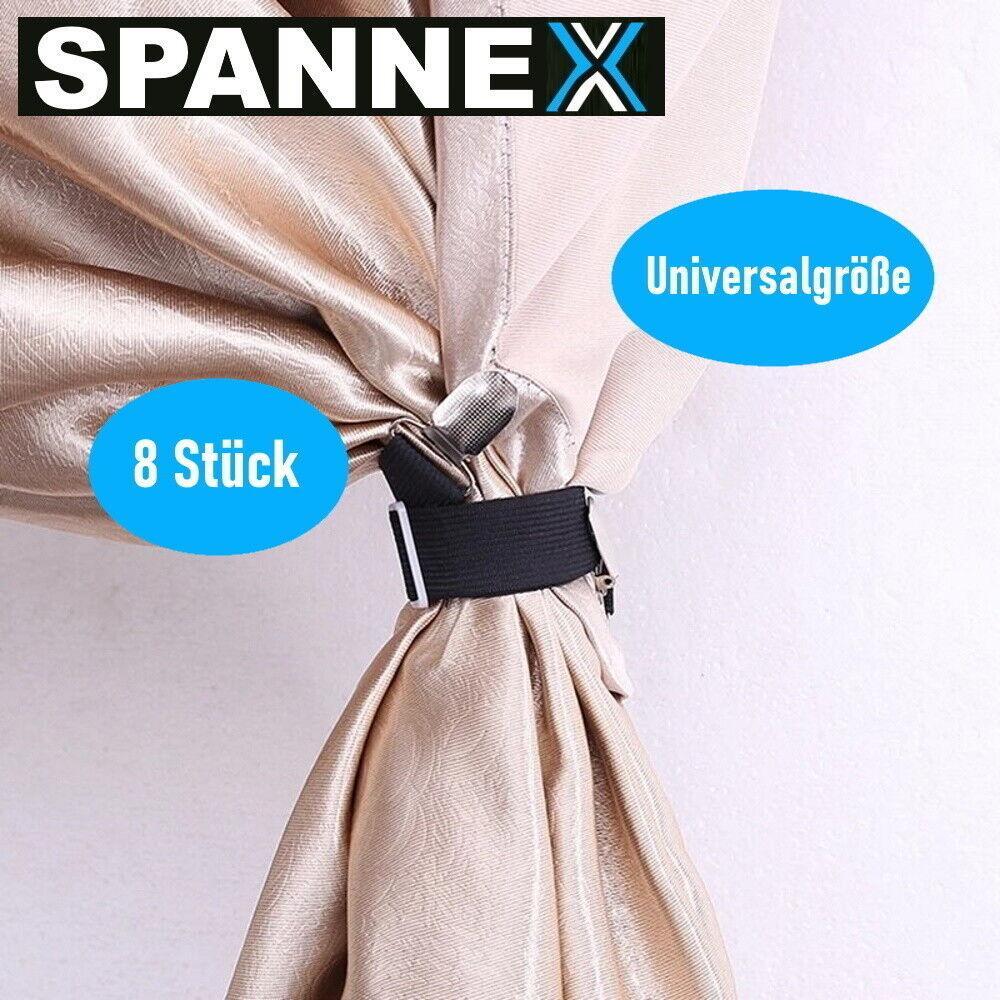 SPANNEX verstellbare Bettlakenspanner Betttuchspanner Lakenspanner bis200cm 8er