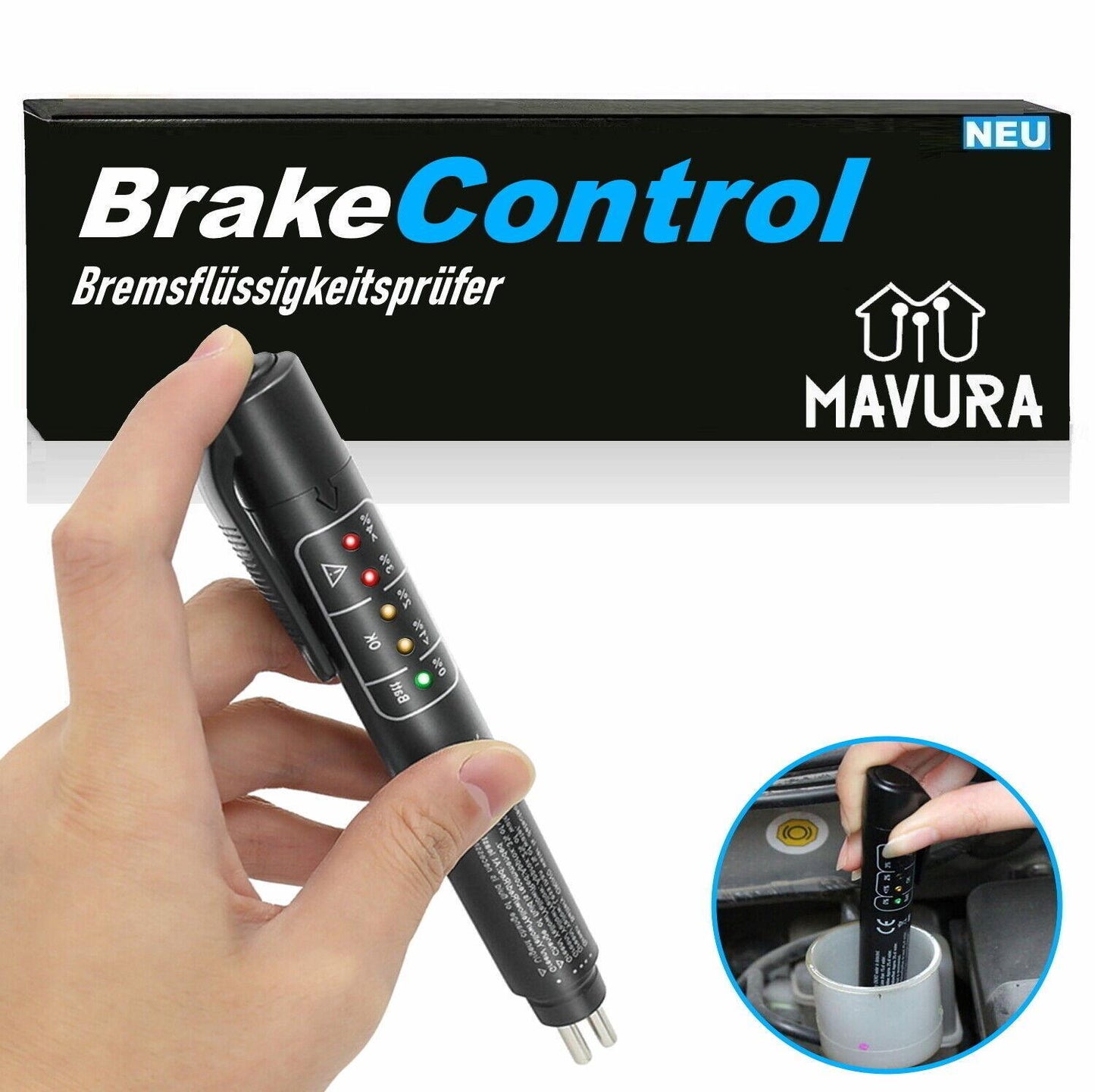 BrakeControl Bremsflüssigkeitstester Bremsflüssigkeitsprüfgerät Brake Fluid Test