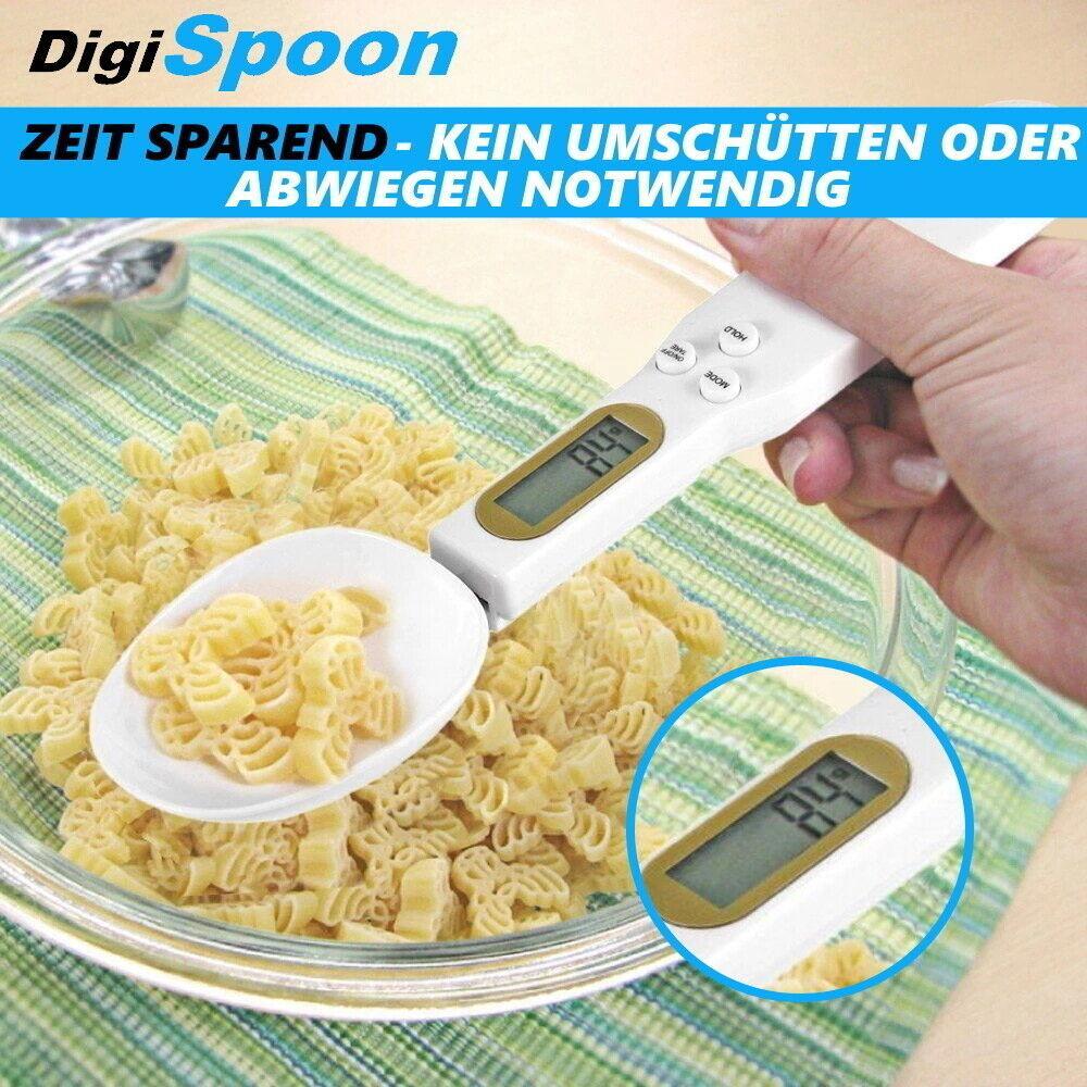 DigiSpoon Digitale Löffelwaage LCD Küchenwaage Mini Waage - 0,1 Gramm genau