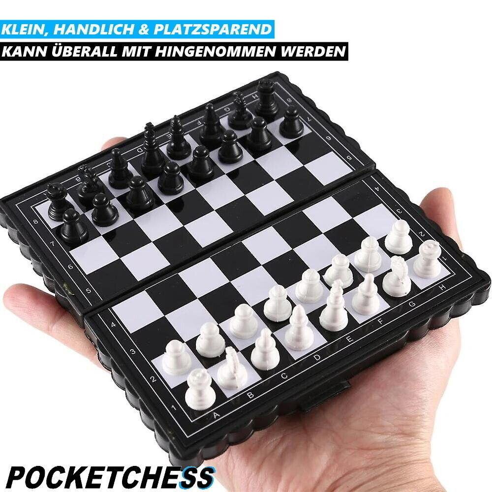 POCKETCHESS Reiseschach Schach Schachbrett Magnetisch klappbar faltbar