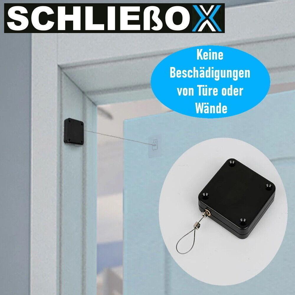 SCHLIEßOX automatischer Türschließer Mini Türzieher Selbstzug innen außen