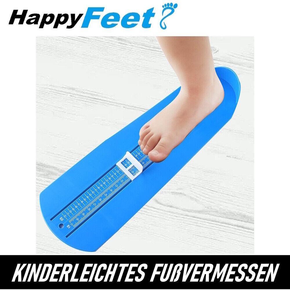 HappyFeet Fußmessgerät Fußmesser Schuhgrößentabelle für Kinder & Erwachsene