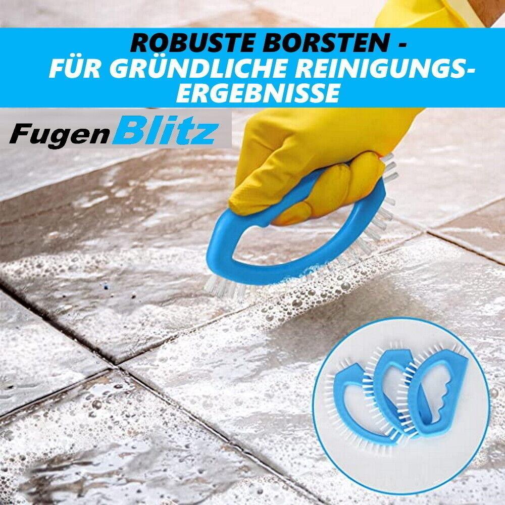 FugenBlitz Fugenbürste Bad Fugenreinigung Fugenreinigungsbürste Kanten Bürste 3x