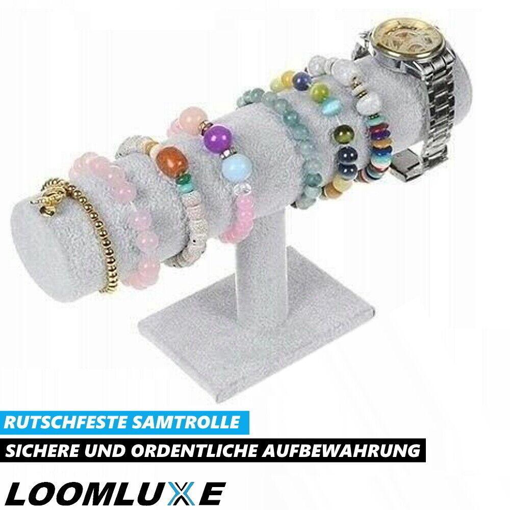 LOOMLUXE Schmuckständer Armbandständer Uhrenständer Armbandhalter Samt