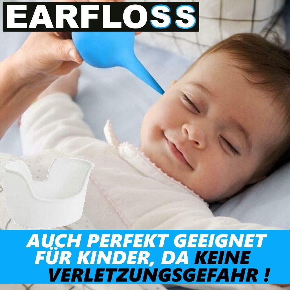 EARFLOSS Ohrenspülung Set Ohrenspritze Ohrenreiniger Ohrenschmalzentferner Ohr