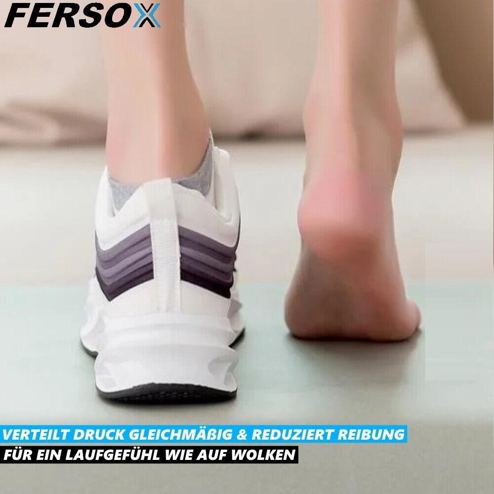 FERSOX Silikon Fersen Schutz Pads Fersenschoner Gelsocken Fersenpolster [2er]