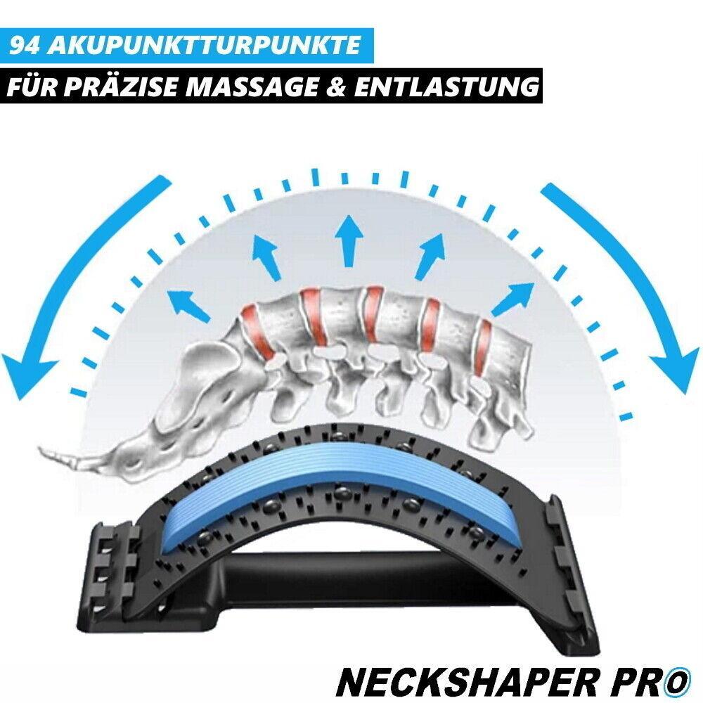 NECKSHAPER PRO Ergonomischer Nackenstrecker Rückenstrecker Nacken Massagegerät