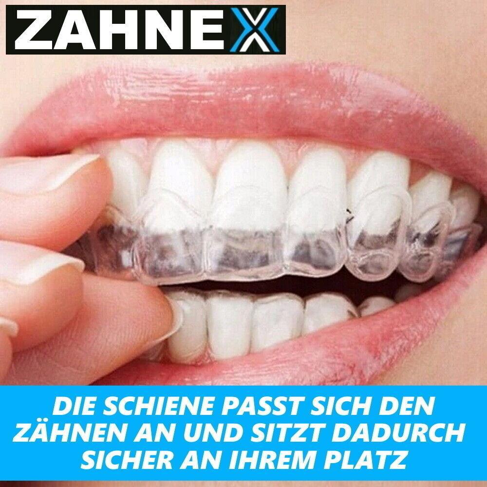 ZAHNEX Premium Aufbissschiene Knirscherschiene Beißschiene Zahnschiene [4erSet]