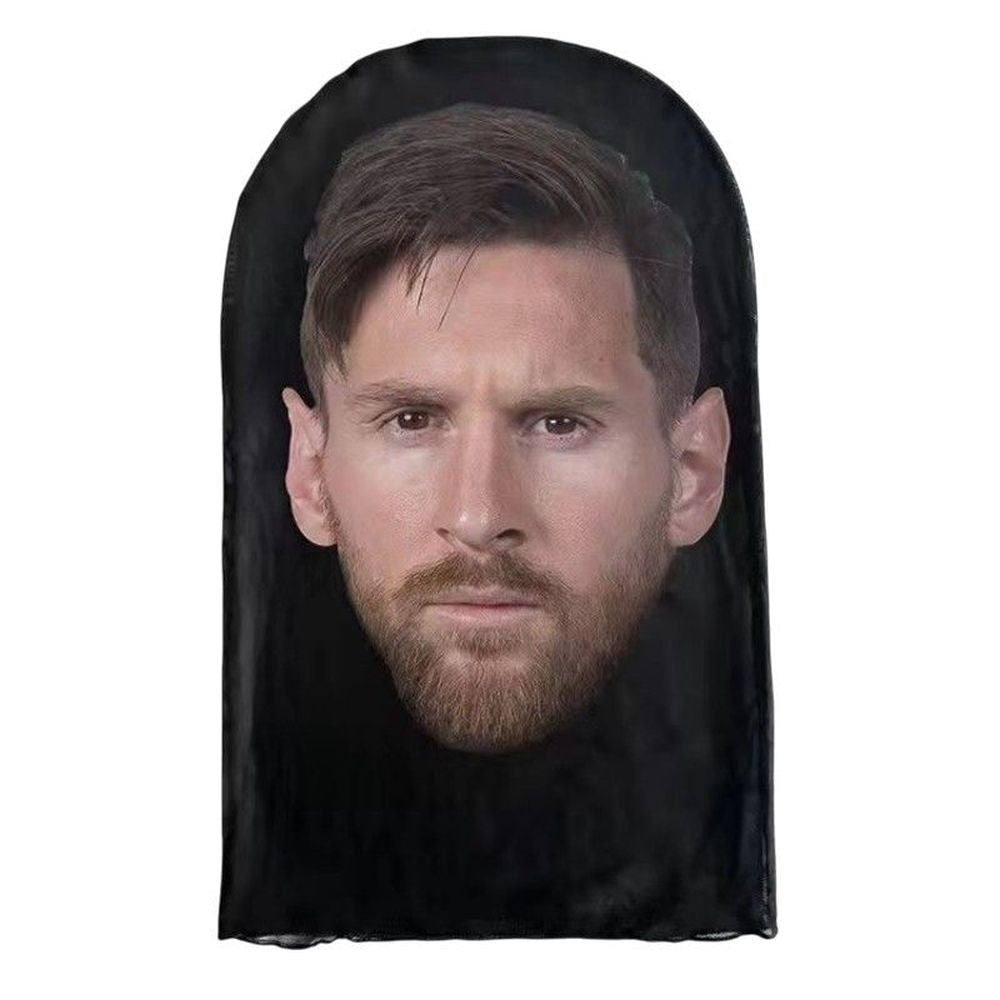 Full Face Mesh Maske Messi Look Horror Party Cosplay DE.