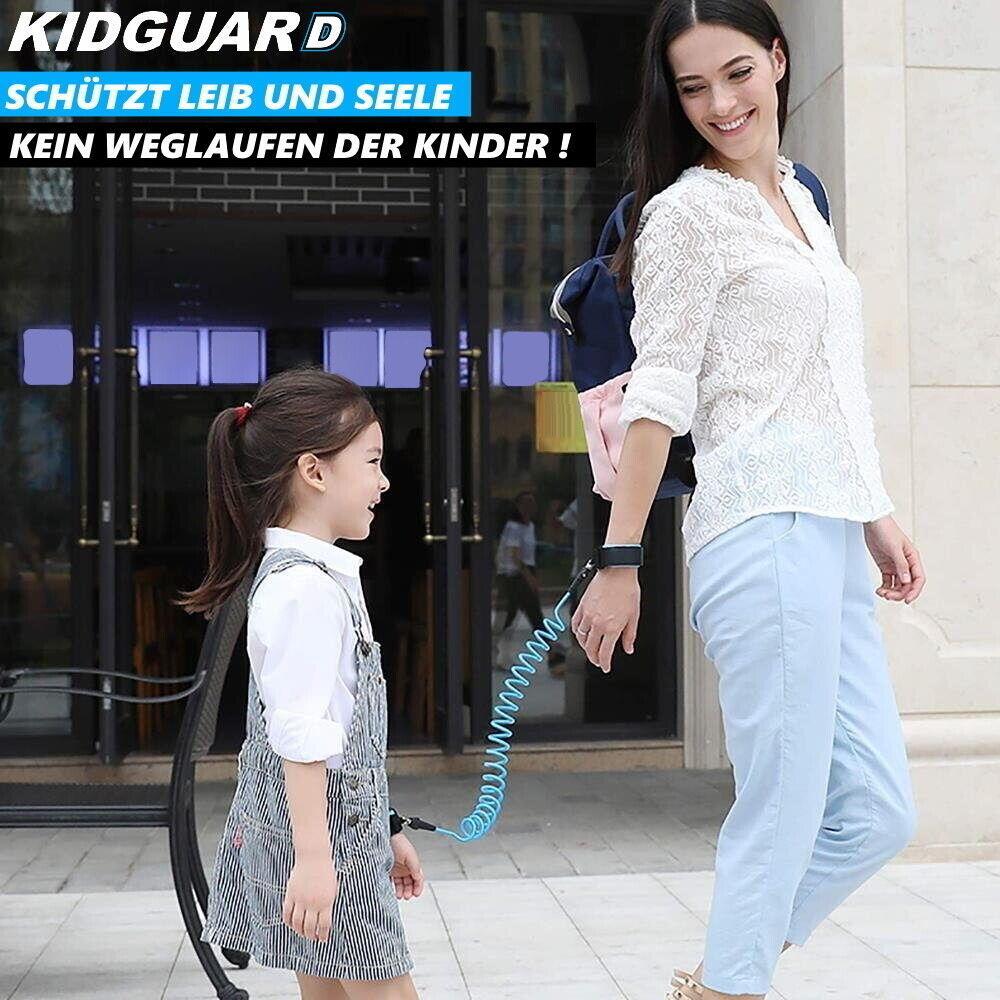 KIDGUARD Kinder Sicherheitsleine Sicherheitsgurt Baby Leine Handgelenk Klett