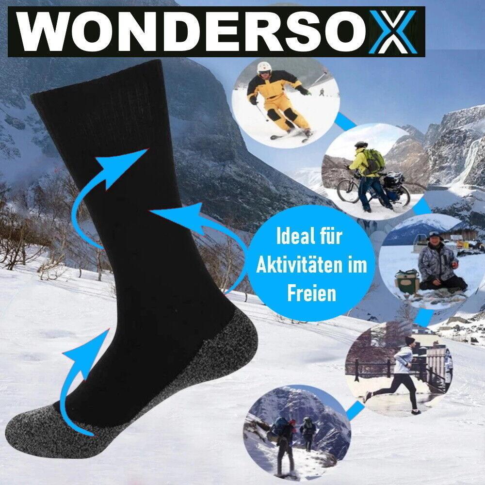 WONDERSOX Thermo Socken Herren Damen Winterstrümpfe Wintersocken Warme Strümpfe